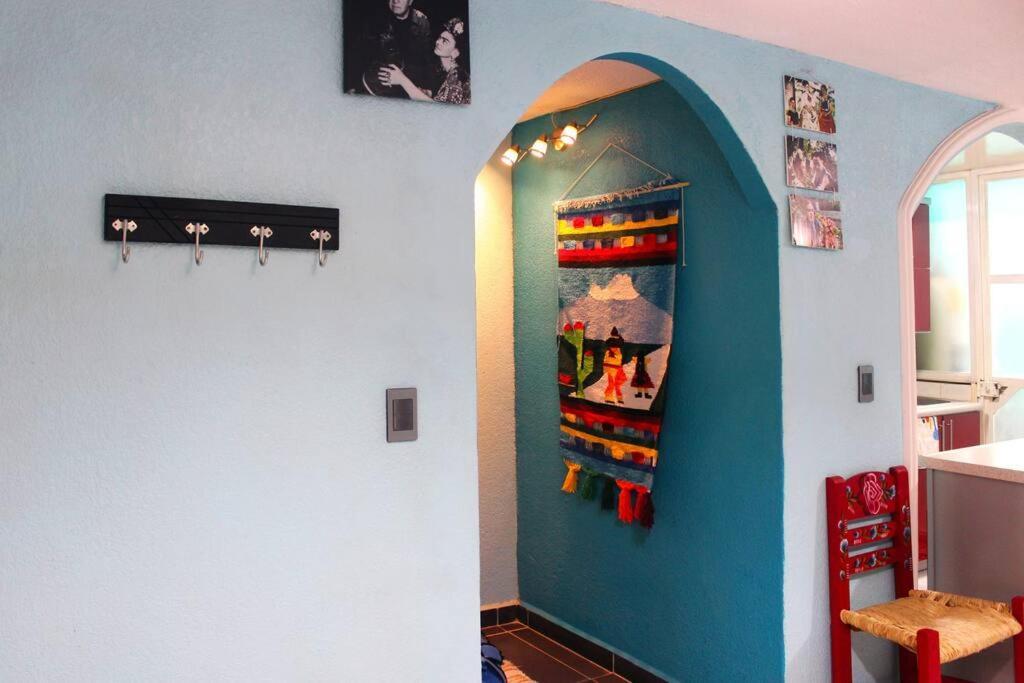 Colorida Casa Azul En Texcoco Centro Wifi Cocina Villa Texcoco de Mora Luaran gambar