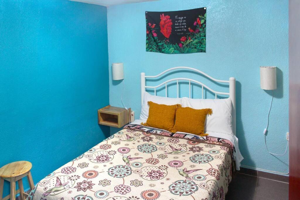 Colorida Casa Azul En Texcoco Centro Wifi Cocina Villa Texcoco de Mora Luaran gambar